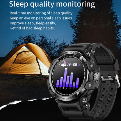 LC16 1.32 inch IP68 Waterproof Sports Outdoor Sport Smart Watch, Support Bluetooth Calling / Heart Rate Monitoring(Green) - Smart Wear by buy2fix | Online Shopping UK | buy2fix