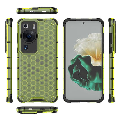 For Huawei P60 / P60 Pro Honeycomb Phone Case(Green) - Huawei Cases by buy2fix | Online Shopping UK | buy2fix