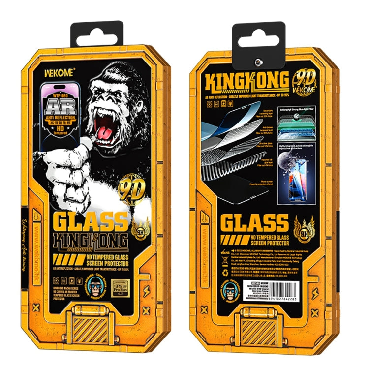 For iPhone 12 Pro WK WTP-069 King Kong Vacha 9D Curved AR HD Tempered Glass Film(Black) - iPhone 12 / 12 Pro Tempered Glass by WK | Online Shopping UK | buy2fix