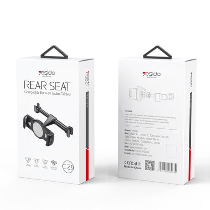 Yesido C29 Car Rear Seat Tablet Holder(Black) -  by Yesido | Online Shopping UK | buy2fix