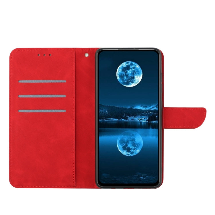 For Sony Xperia 10 V Stitching Embossed Leather Phone Case(Red) - Sony Cases by buy2fix | Online Shopping UK | buy2fix