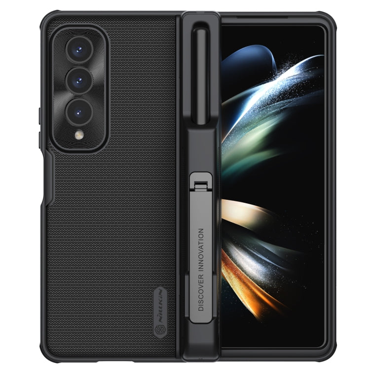 For Samsung Galaxy Z Fold4 5G / W23 NILLKIN Frosted Fold PC + TPU Phone Case(Black) - Galaxy Z Fold4 5G Cases by NILLKIN | Online Shopping UK | buy2fix