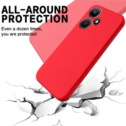 For Infinix Hot 30 Pure Color Liquid Silicone Shockproof Phone Case(Red) - Infinix Cases by buy2fix | Online Shopping UK | buy2fix