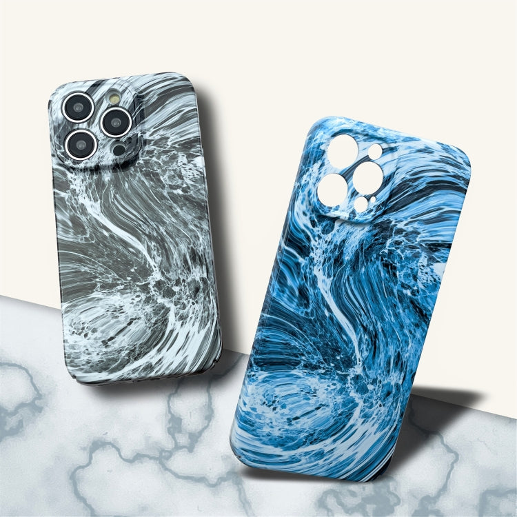 For iPhone 14 Pro Marble Pattern Phone Case(Green White) - iPhone 14 Pro Cases by buy2fix | Online Shopping UK | buy2fix