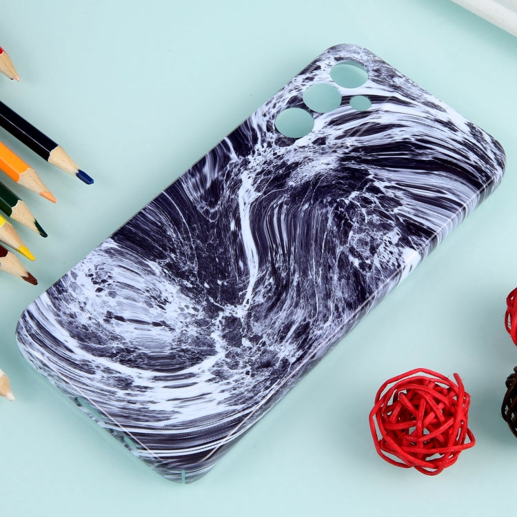 For Samsung Galaxy S22 5G Marble Pattern Phone Case(Black White) - Galaxy S22 5G Cases by buy2fix | Online Shopping UK | buy2fix