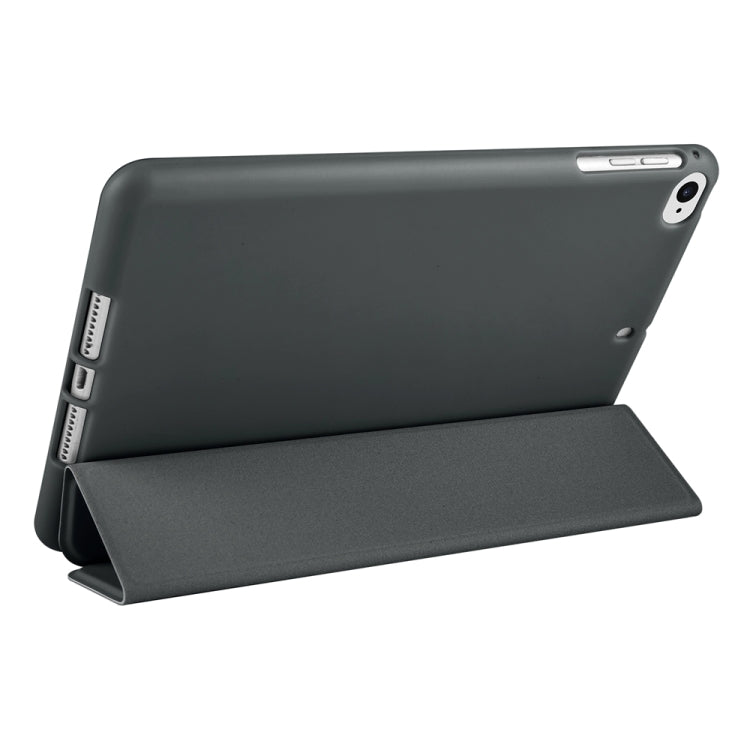 For iPad mini 5 / 4 / 3 / 2 / 1 3-folding TPU Horizontal Flip Leather Tablet Case with Holder(Black) - iPad Mini 4 & 3 & 2 & 1 Cases by buy2fix | Online Shopping UK | buy2fix