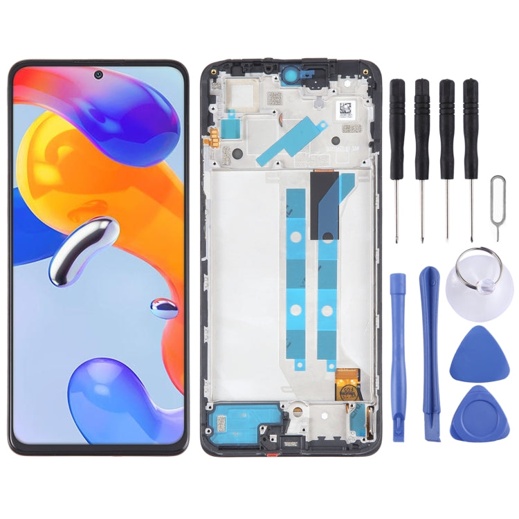 OLED Material LCD Screen For Xiaomi Redmi Note 11 Pro 5G Digitizer Full Assembly with Frame - LCD Screen by buy2fix | Online Shopping UK | buy2fix