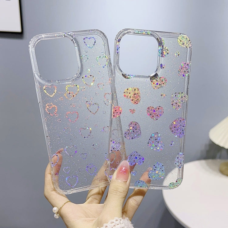 For iPhone 12 Little Star Series Glitter Powder TPU Phone Case(Lucky Clover) - iPhone 12 / 12 Pro Cases by buy2fix | Online Shopping UK | buy2fix