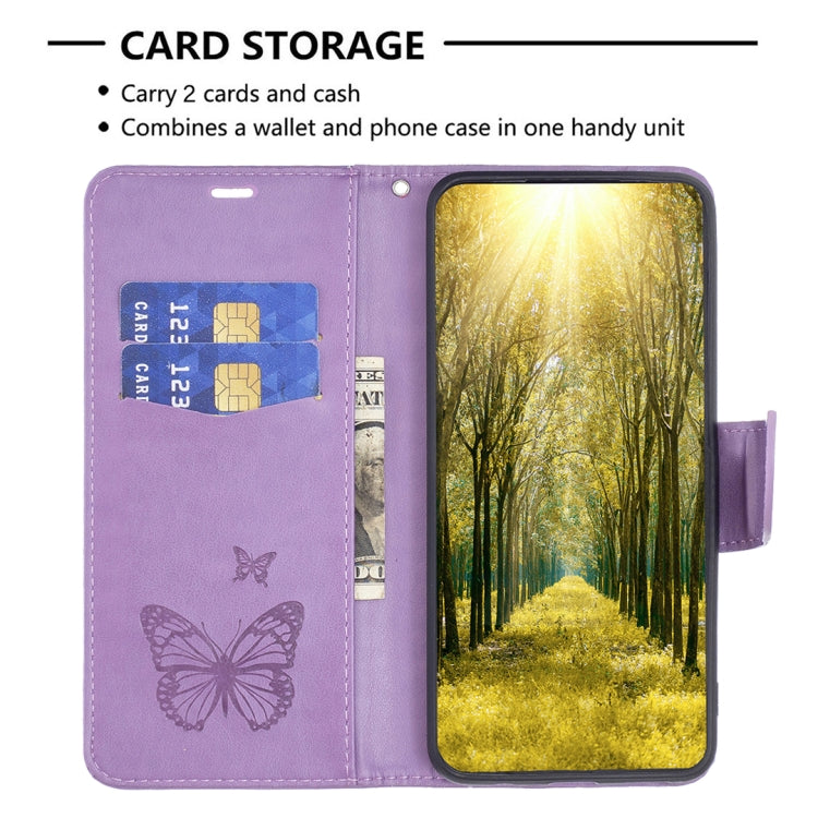 For Xiaomi Civi 3 5G Two Butterflies Embossing Leather Phone Case(Purple) - Xiaomi Cases by buy2fix | Online Shopping UK | buy2fix