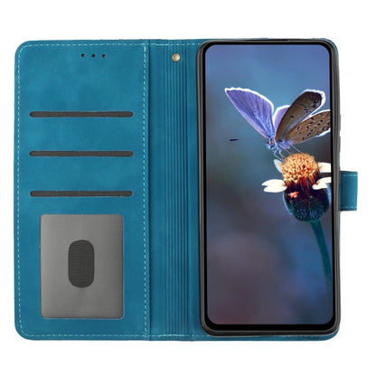 For Xiaomi 12T  / 12T Pro Flower Embossing Pattern Leather Phone Case(Blue) - Xiaomi Cases by buy2fix | Online Shopping UK | buy2fix