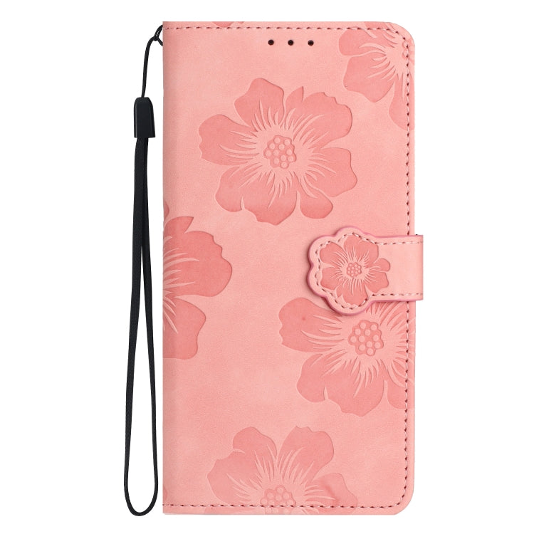 For Xiaomi Redmi 10C Flower Embossing Pattern Leather Phone Case(Pink) - Xiaomi Cases by buy2fix | Online Shopping UK | buy2fix