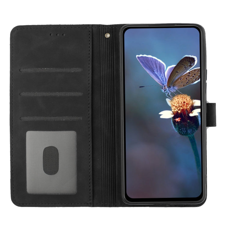 For Xiaomi Redmi A1 Flower Embossing Pattern Leather Phone Case(Black) - Xiaomi Cases by buy2fix | Online Shopping UK | buy2fix