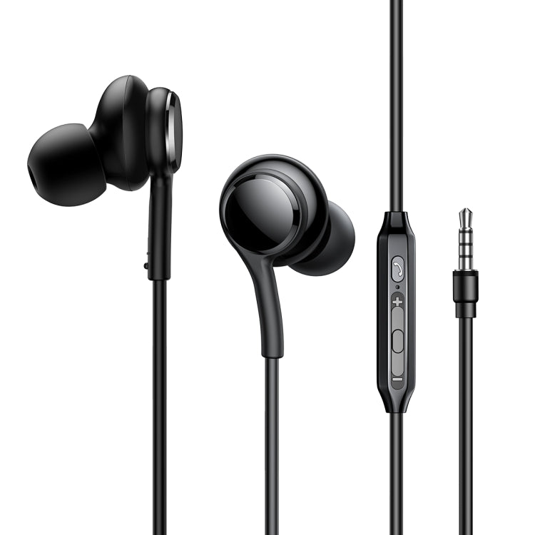 JOYRO0M JR-EW02 3.5mm In-Ear Wired Earphone, Length: 1.2m(Black) - In Ear Wired Earphone by JOYROOM | Online Shopping UK | buy2fix