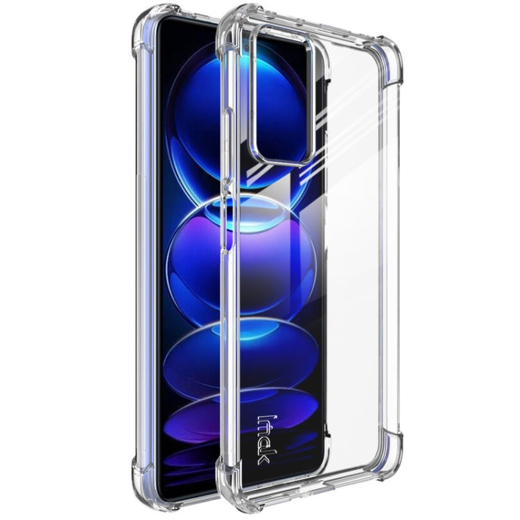 For Xiaomi Redmi Note 12 Pro 4G imak Shockproof Airbag TPU Phone Case(Transparent) - Note 12 Pro Cases by imak | Online Shopping UK | buy2fix