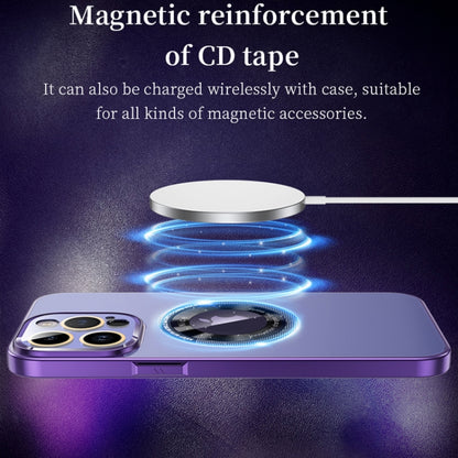 For iPhone 14 Plus CD Texture MagSafe Magnetic Phone Case(White) - iPhone 14 Plus Cases by buy2fix | Online Shopping UK | buy2fix