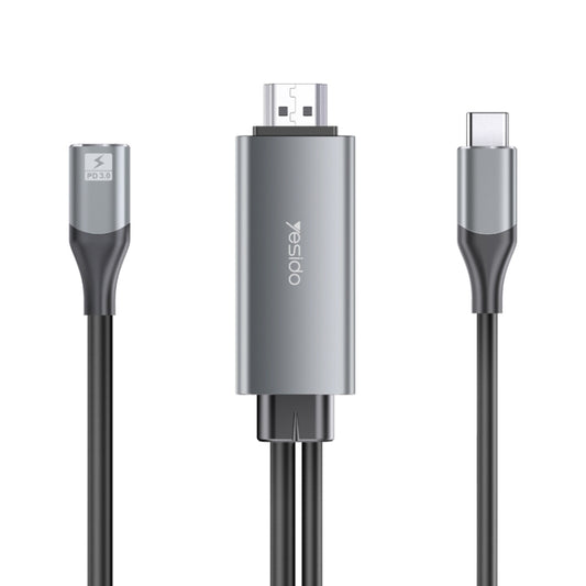 Yesido HM01 USB-C / Type-C to HDMI Adapter Cable, Length:1.8m - Cable & Adapters by Yesido | Online Shopping UK | buy2fix