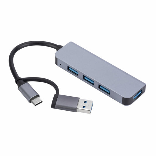 2301 4 in 1 USB+USB-C/Type-C to USB Multi-function Docking Station HUB Adapter - USB HUB by buy2fix | Online Shopping UK | buy2fix