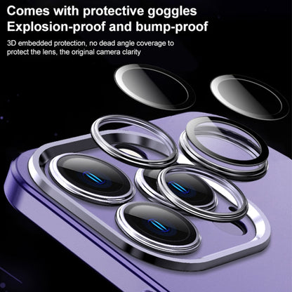 For iPhone 13 Pro Max Frosted Metal Material Phone Case with Lens Protection(White) - iPhone 13 Pro Max Cases by buy2fix | Online Shopping UK | buy2fix