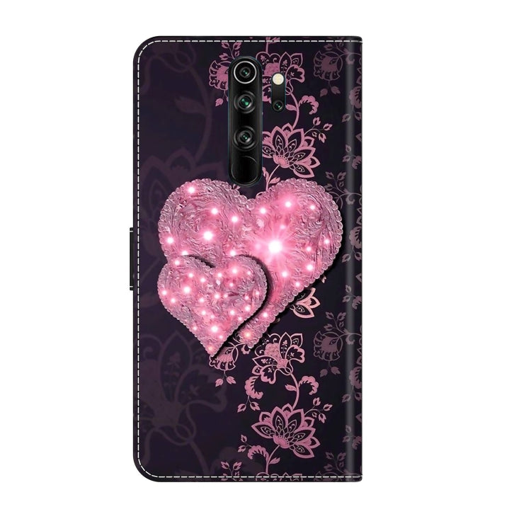 For Xiaomi Redmi Note 8 Pro Crystal 3D Shockproof Protective Leather Phone Case(Lace Love) - Xiaomi Cases by buy2fix | Online Shopping UK | buy2fix