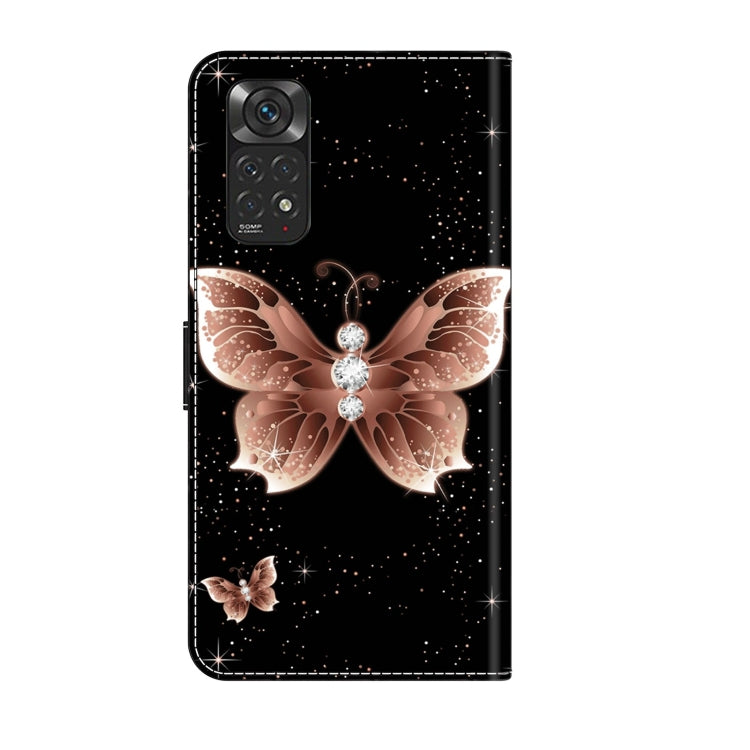 For Xiaomi Redmi Note 11 Global Crystal 3D Shockproof Protective Leather Phone Case(Pink Diamond Butterfly) - Xiaomi Cases by buy2fix | Online Shopping UK | buy2fix