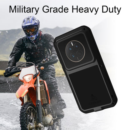 For Huawei Mate 50 Pro LOVE MEI POWERFUL Metal Shockproof Life Waterproof Dustproof Phone Case(Silver) - Huawei Cases by LOVE MEI | Online Shopping UK | buy2fix