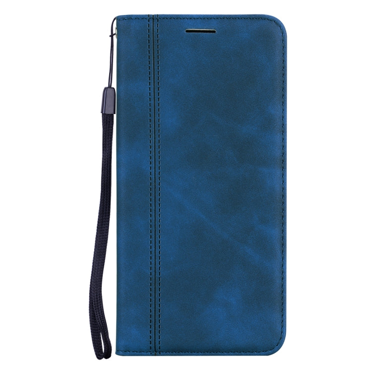 For Honor X8 5G/Play6C 5G/X6 4G/X6S/70 Lite Frosted Business Magnetic Horizontal Flip PU Phone Case(Blue) - Honor Cases by buy2fix | Online Shopping UK | buy2fix