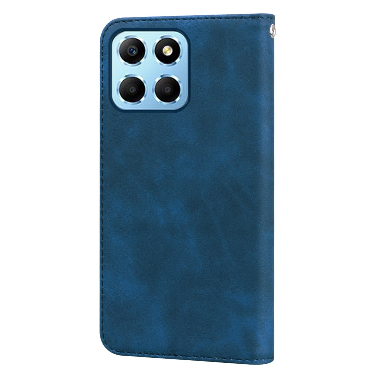 For Honor X8 5G/Play6C 5G/X6 4G/X6S/70 Lite Frosted Business Magnetic Horizontal Flip PU Phone Case(Blue) - Honor Cases by buy2fix | Online Shopping UK | buy2fix