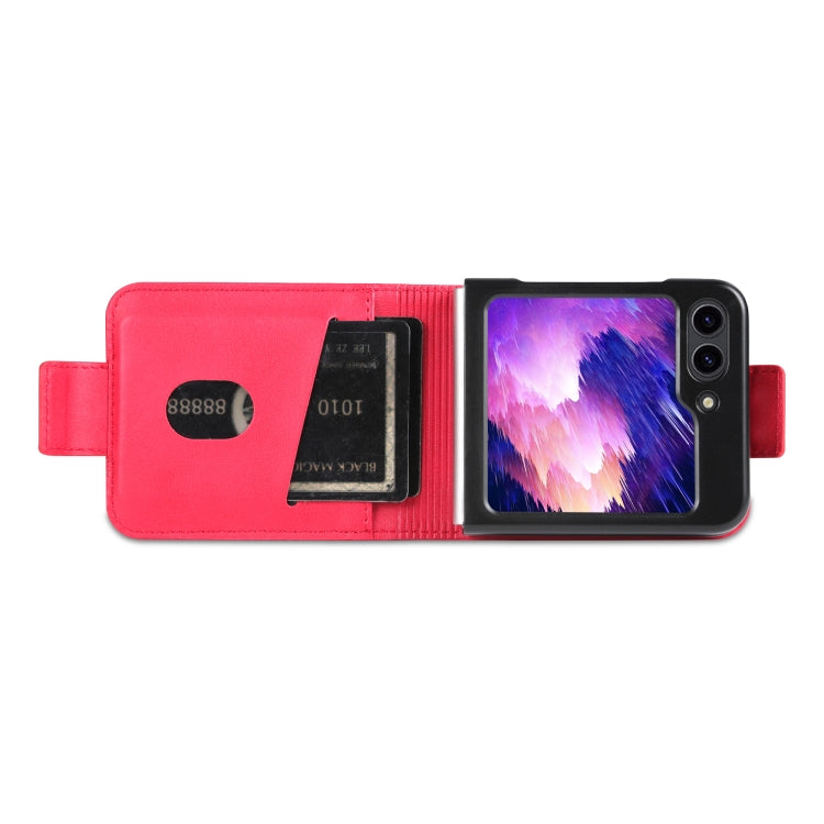 For Samsung Galaxy Z Flip5 5G AZNS Magnetic Calf Texture Flip Leather Phone Case(Red) - Galaxy Z Flip5 Cases by AZNS | Online Shopping UK | buy2fix