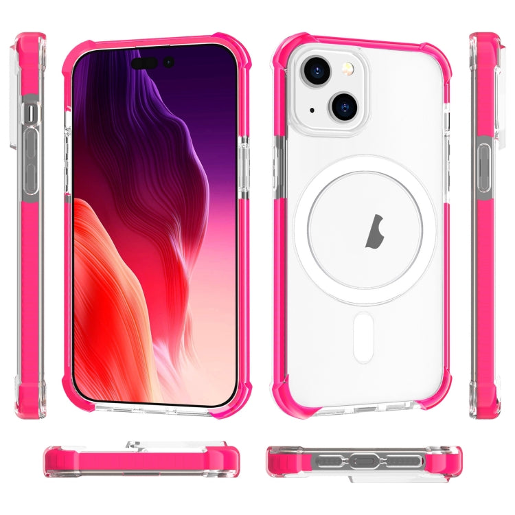 For iPhone 15 Magsafe Magnetic Acrylic Shockproof Phone Case(Pink) - iPhone 15 Cases by buy2fix | Online Shopping UK | buy2fix