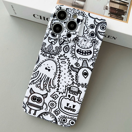 For iPhone 12 Pro Max Painted Pattern Precise Hole PC Phone Case(Bottle Monster) - iPhone 12 Pro Max Cases by buy2fix | Online Shopping UK | buy2fix