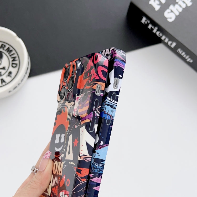 For iPhone 11 Pro Max Painted Pattern Precise Hole PC Phone Case(Working Comics) - iPhone 11 Pro Max Cases by buy2fix | Online Shopping UK | buy2fix