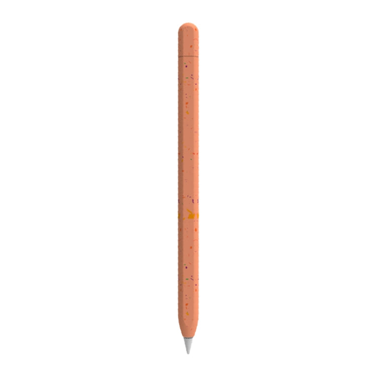 For Apple Pencil 2 LOVE MEI Luminous Silicone Protective Pen Case(Orange) - Pencil Accessories by LOVE MEI | Online Shopping UK | buy2fix