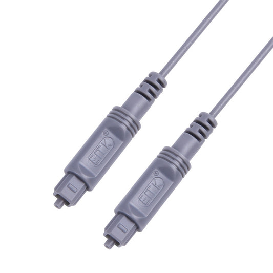 30m EMK OD2.2mm Digital Audio Optical Fiber Cable Plastic Speaker Balance Cable(Silver Grey) - Audio Optical Cables by EMK | Online Shopping UK | buy2fix