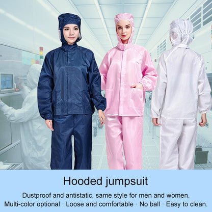 Striped Anti-static Split Hood Dust-proof Work Suit, Size:XXXL(Pink) - Protective Clothing by buy2fix | Online Shopping UK | buy2fix