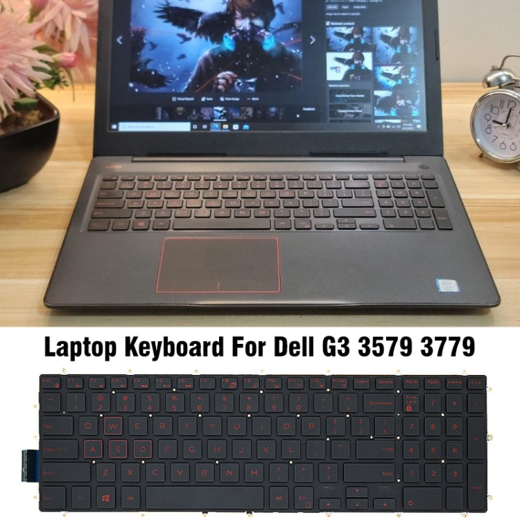 Backlight Laptop Keyboard For Dell G3 3579 3779 / G5 5587 / G7 7588(Red Word) - Dell Spare Parts by buy2fix | Online Shopping UK | buy2fix
