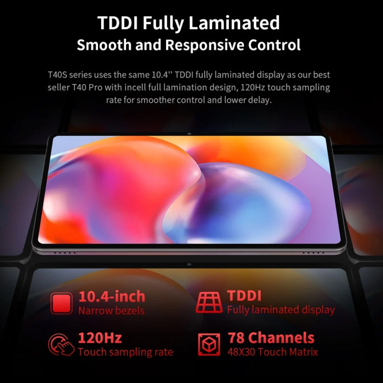 Teclast T40S Tablet PC 10.4 inch, 8GB+128GB,  Android 12 MediaTek MT8183 Octa Core, Support GPS / Face Unlocking - TECLAST by TECLAST | Online Shopping UK | buy2fix
