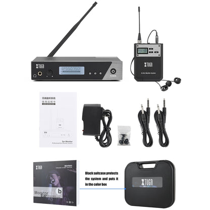XTUGA  IEM1100 Professional Wireless In Ear Monitor System 2 BodyPacks(US Plug) - Microphone by XTUGA | Online Shopping UK | buy2fix
