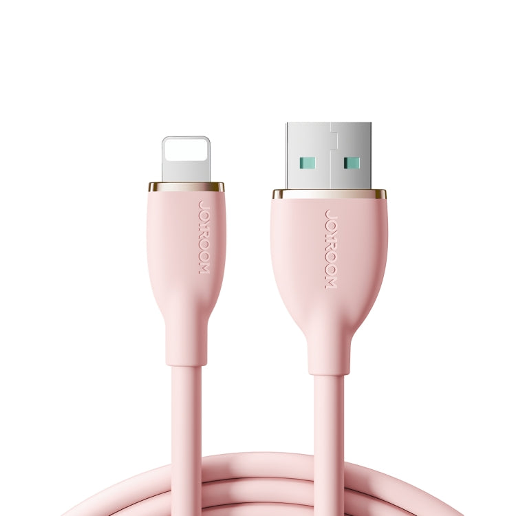 JOYROOM SA29-AL3 3A USB to 8 Pin Liquid Silicone Fast Charging Data Cable, Length: 1.2m(Pink) - Normal Style Cable by JOYROOM | Online Shopping UK | buy2fix