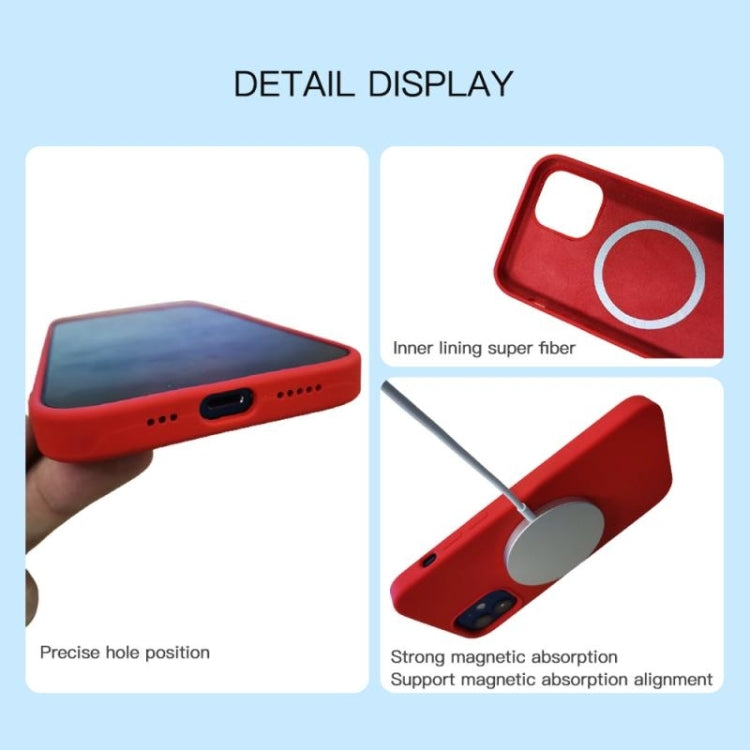 For iPhone 13 Pro Max MagSafe Liquid Silicone Full Coverage Phone Case(Red) - iPhone 13 Pro Max Cases by buy2fix | Online Shopping UK | buy2fix