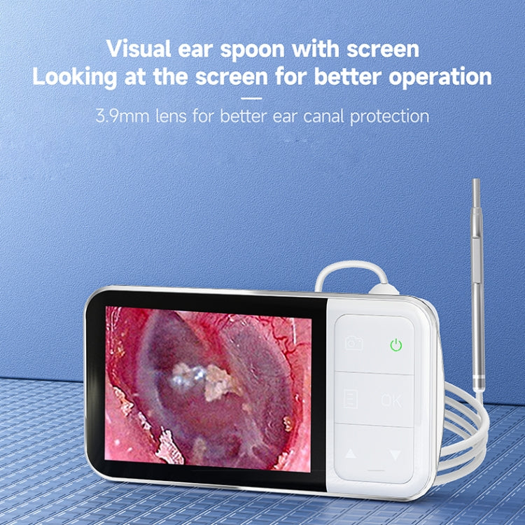 C02 Visible Ear Spoon with 4.5 inch Sreen -  by buy2fix | Online Shopping UK | buy2fix