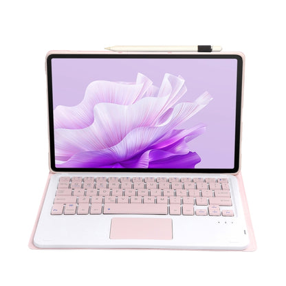 For Huawei MatePad 11.5 2023 AH17-A Lambskin Texture Ultra-thin Detachable Bluetooth Keyboard Leather Case with Touchpad(Pink) - Huawei Keyboard by buy2fix | Online Shopping UK | buy2fix