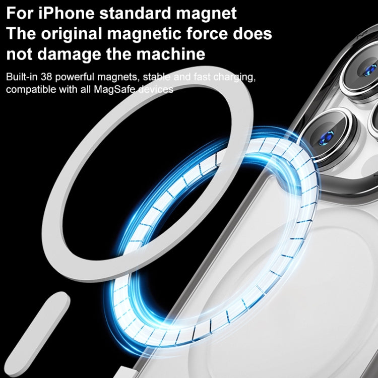 For iPhone 15 MOMAX Magsafe Magnetic PC + TPU + Metal Phone Case(Black) - iPhone 15 Cases by MOMAX | Online Shopping UK | buy2fix