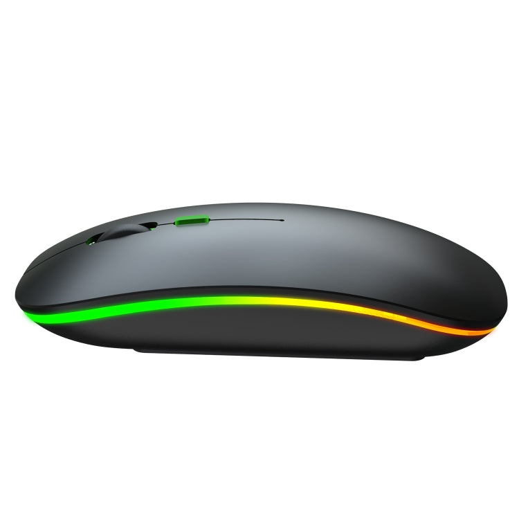 HXSJ M40 2.4GHZ 800,1200,1600dpi Third Gear Adjustment Colorful Wireless Mouse USB Rechargeable(Black) - Wireless Mice by HXSJ | Online Shopping UK | buy2fix