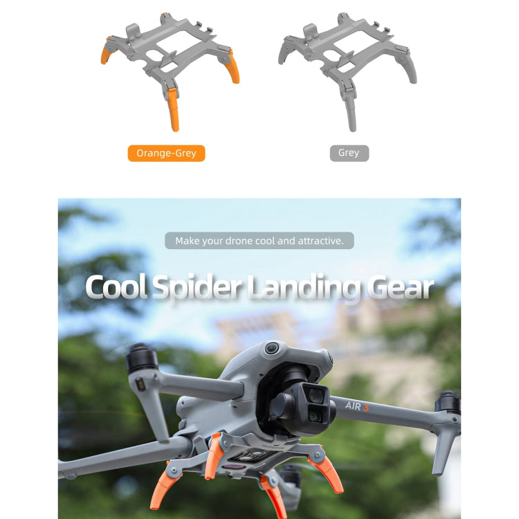 For DJI Air 3 Sunnylife LG664 Foldable Spider Landing Gear(Grey) -  by Sunnylife | Online Shopping UK | buy2fix