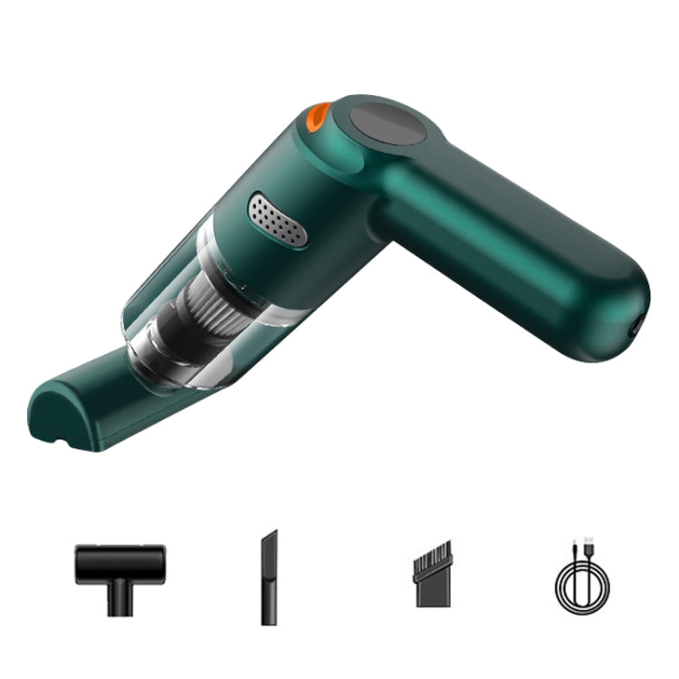 KBN-010 10000Pa Powerful Car Cordless Vacuum Cleaner Handheld Cleaning Tool, Spec:Standard Version(Dark Green) - Vacuum Cleaner by buy2fix | Online Shopping UK | buy2fix