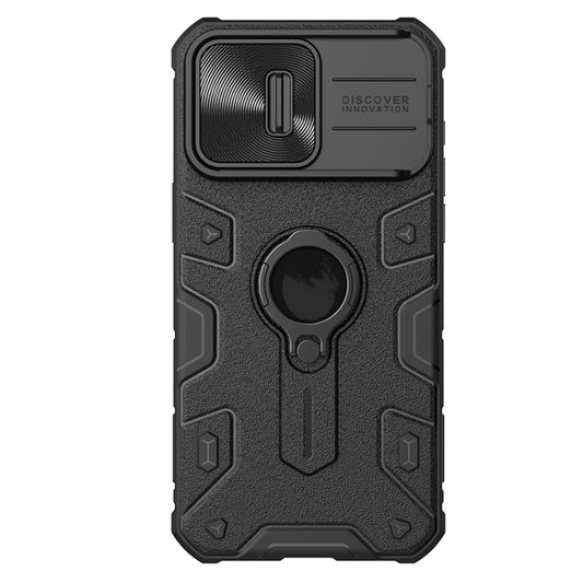 For iPhone 15 Pro Max NILLKIN Shockproof CamShield Armor Protective Case with Invisible Ring Holder(Black) - iPhone 15 Pro Max Cases by NILLKIN | Online Shopping UK | buy2fix