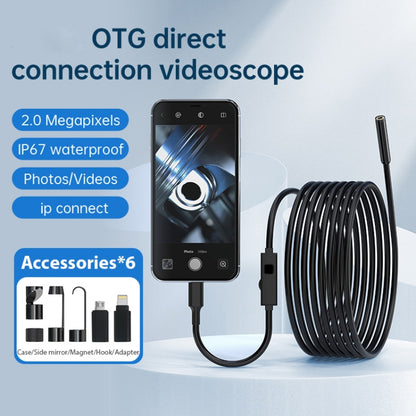 YP105 8mm Lenses 2MP HD Industry Endoscope Support Mobile Phone Direct Connection, Length:10m -  by buy2fix | Online Shopping UK | buy2fix