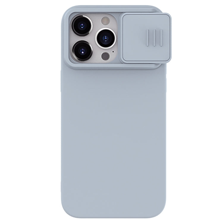 For iPhone 15 Pro Max NILLKIN CamShield MagSafe Liquid Silicone Phone Case(Grey) - iPhone 15 Pro Max Cases by NILLKIN | Online Shopping UK | buy2fix