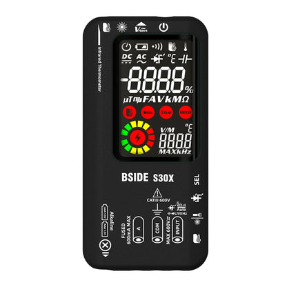 BSIDE S30X Smart Color Screen Infrared Temperature Measurement Multimeter(Black) - Digital Multimeter by BSIDE | Online Shopping UK | buy2fix