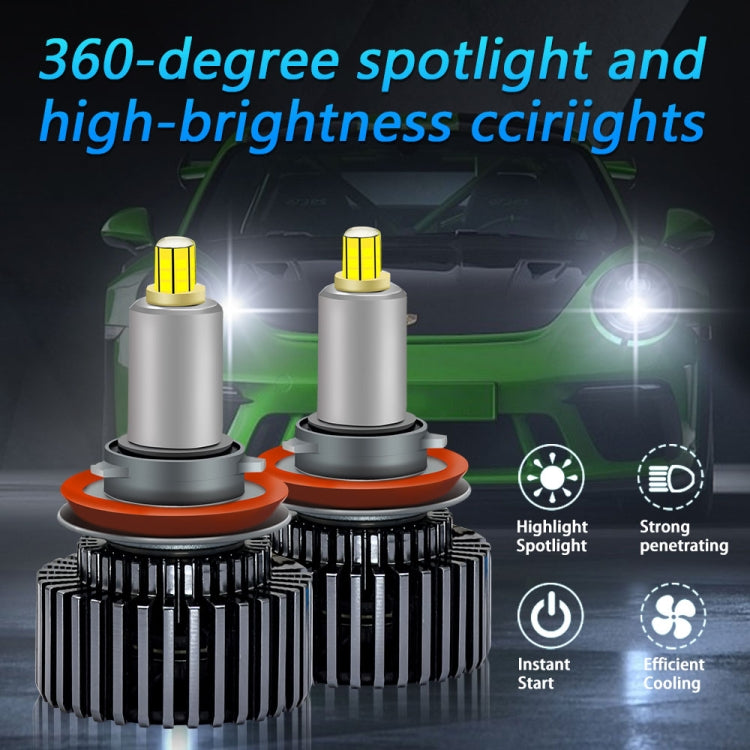 V2 1 Pair H7 35W 6000K 4000LM Car 6 Sides LED Headlight(Cool White) - LED Headlamps by buy2fix | Online Shopping UK | buy2fix